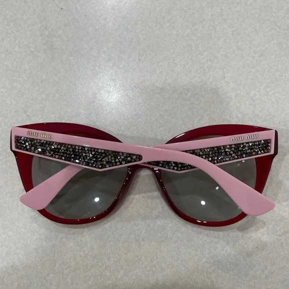 Miu Miu | Accessories | Bordeaux Grey Miu Miu Sunglasses  display picture 3